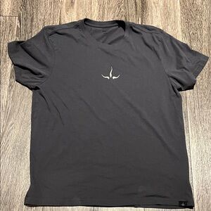 Prana Charcoal Tee with Minimalist Logo